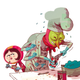 Image for article titled Concept Art Writing Prompt: The Little Girl and the Alien Chef